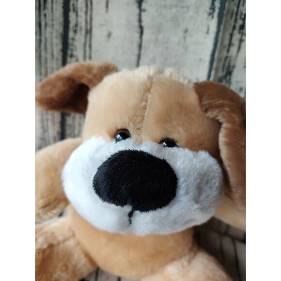 Dan Dee tan brown dog puppy stuffed animal plush new w/tags 9 inches - Picture 3 of 7